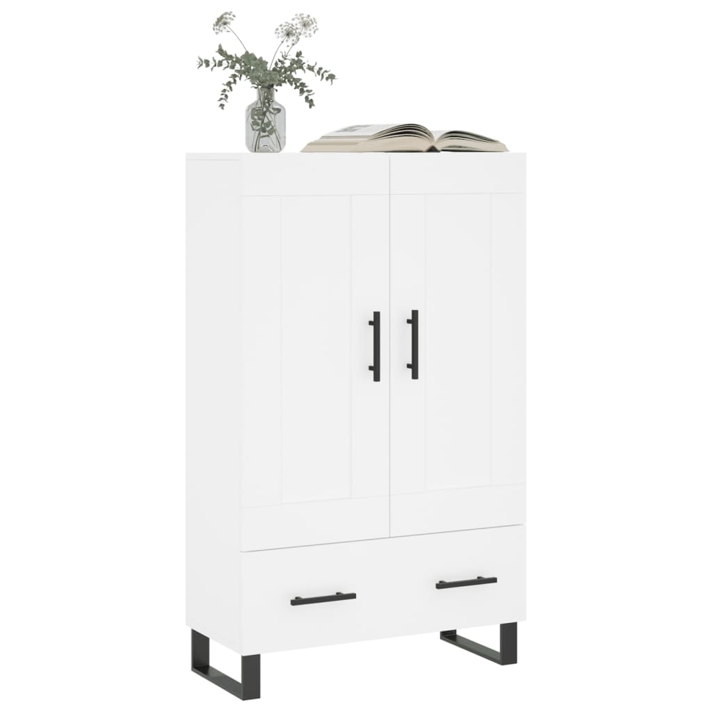 Dulap înalt, alb, 69,5x31x115 cm, lemn prelucrat GartenMobel Dekor