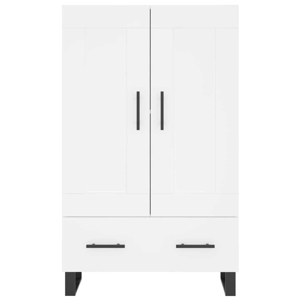 Dulap înalt, alb, 69,5x31x115 cm, lemn prelucrat GartenMobel Dekor