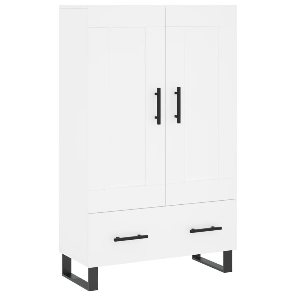 Dulap înalt, alb, 69,5x31x115 cm, lemn prelucrat GartenMobel Dekor
