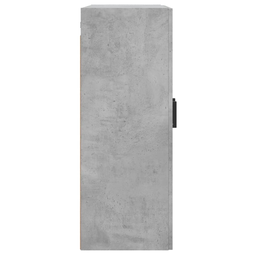 Dulap pe perete, gri beton, 69,5x34x90 cm, lemn prelucrat GartenMobel Dekor