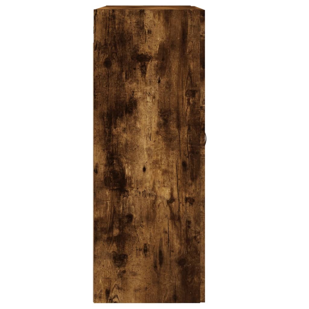 Dulap pe perete, stejar afumat, 69,5x34x90 cm, lemn prelucrat GartenMobel Dekor