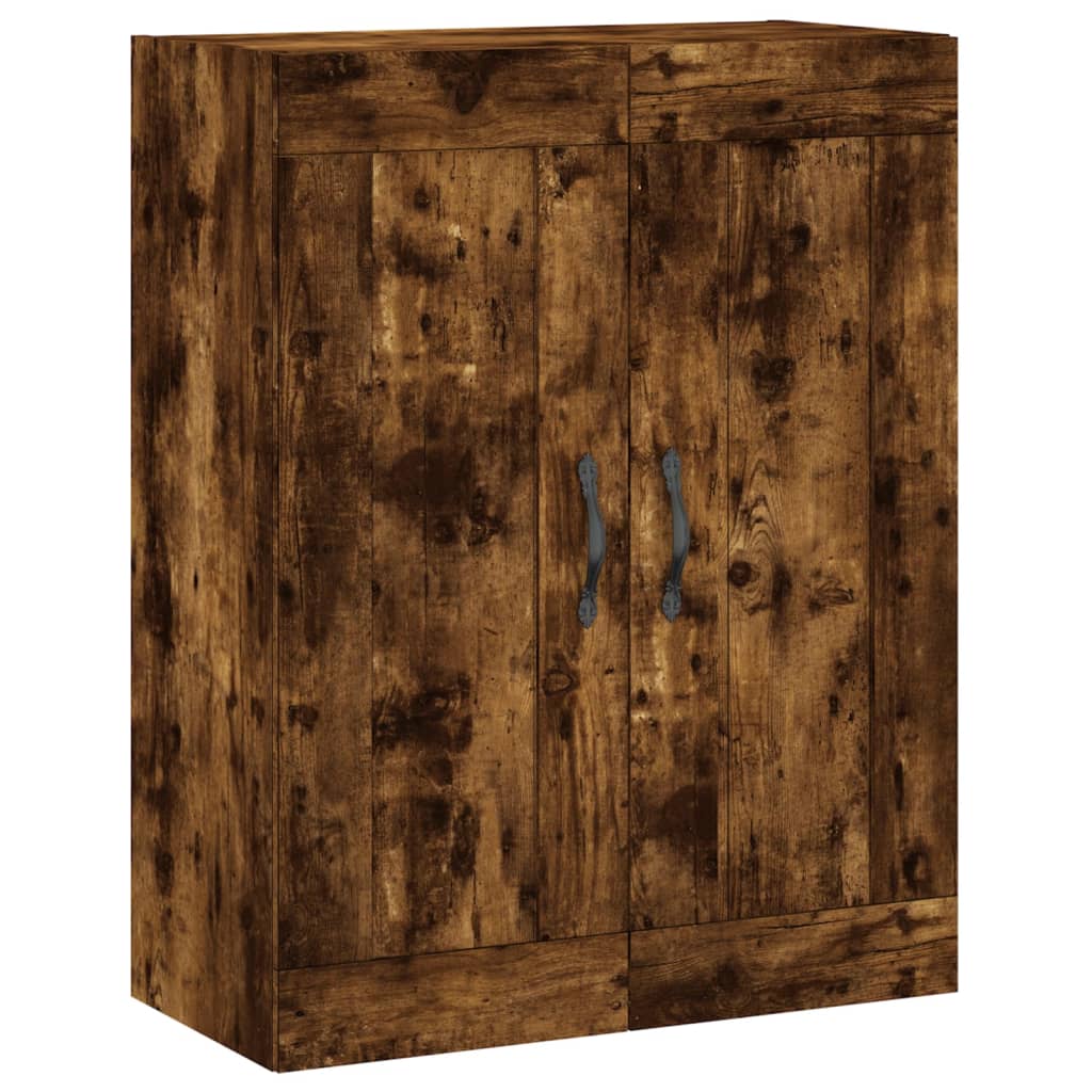 Dulap pe perete, stejar afumat, 69,5x34x90 cm, lemn prelucrat GartenMobel Dekor