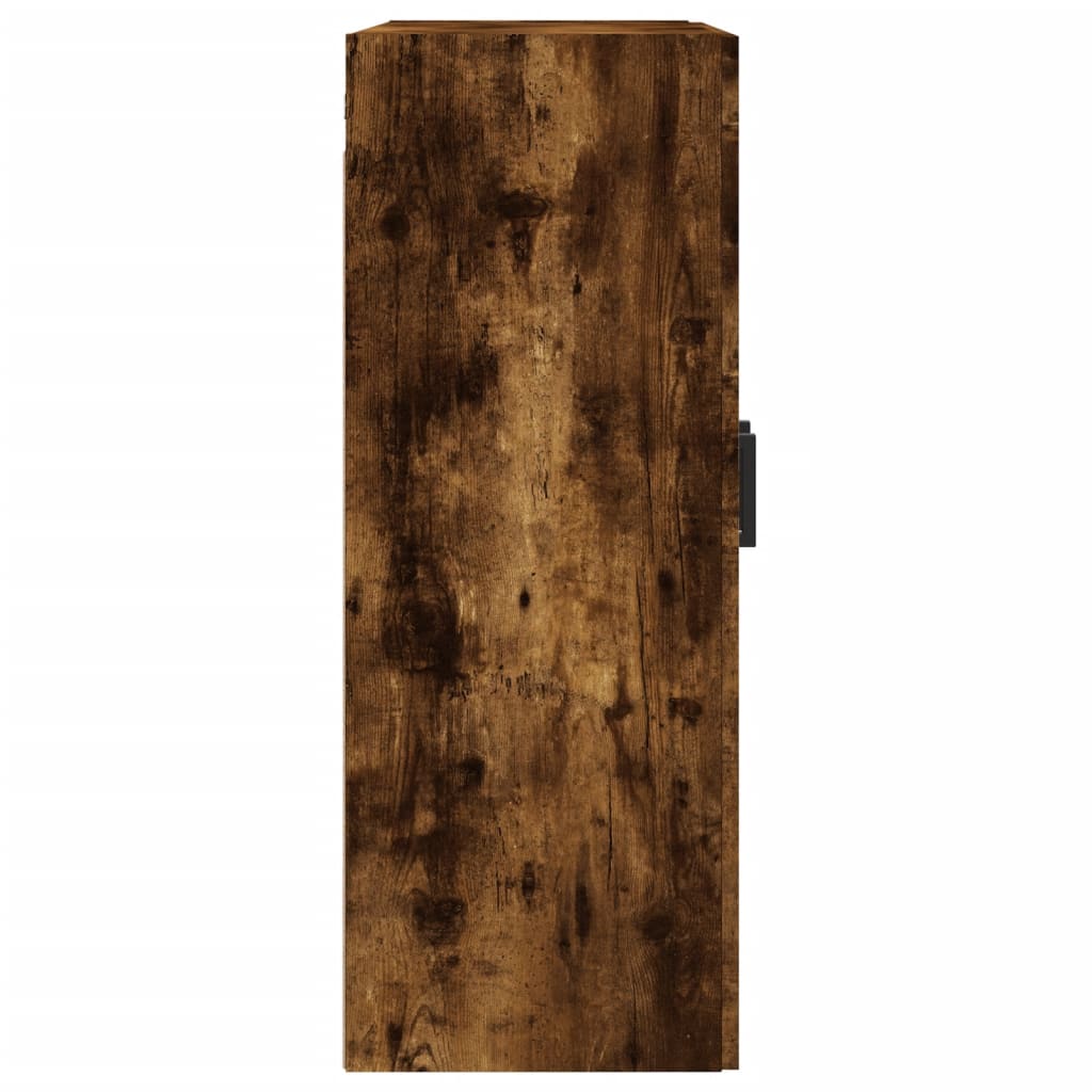 Dulap pe perete, stejar afumat, 69,5x34x90 cm, lemn prelucrat GartenMobel Dekor