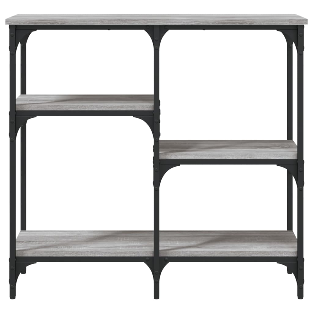 Măsuță consolă, gri sonoma, 80x29x75 cm, lemn prelucrat GartenMobel Dekor