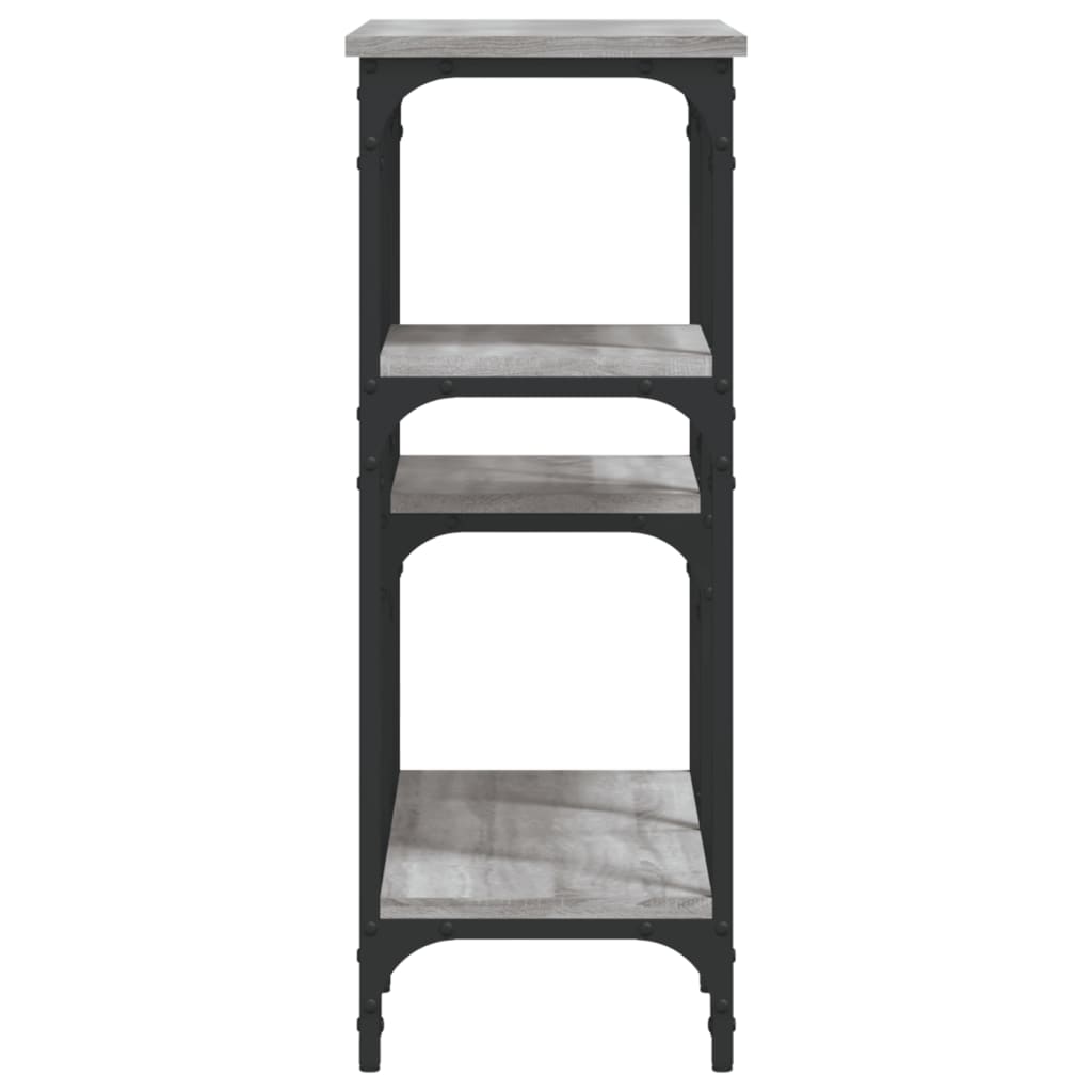 Măsuță consolă, gri sonoma, 80x29x75 cm, lemn prelucrat GartenMobel Dekor