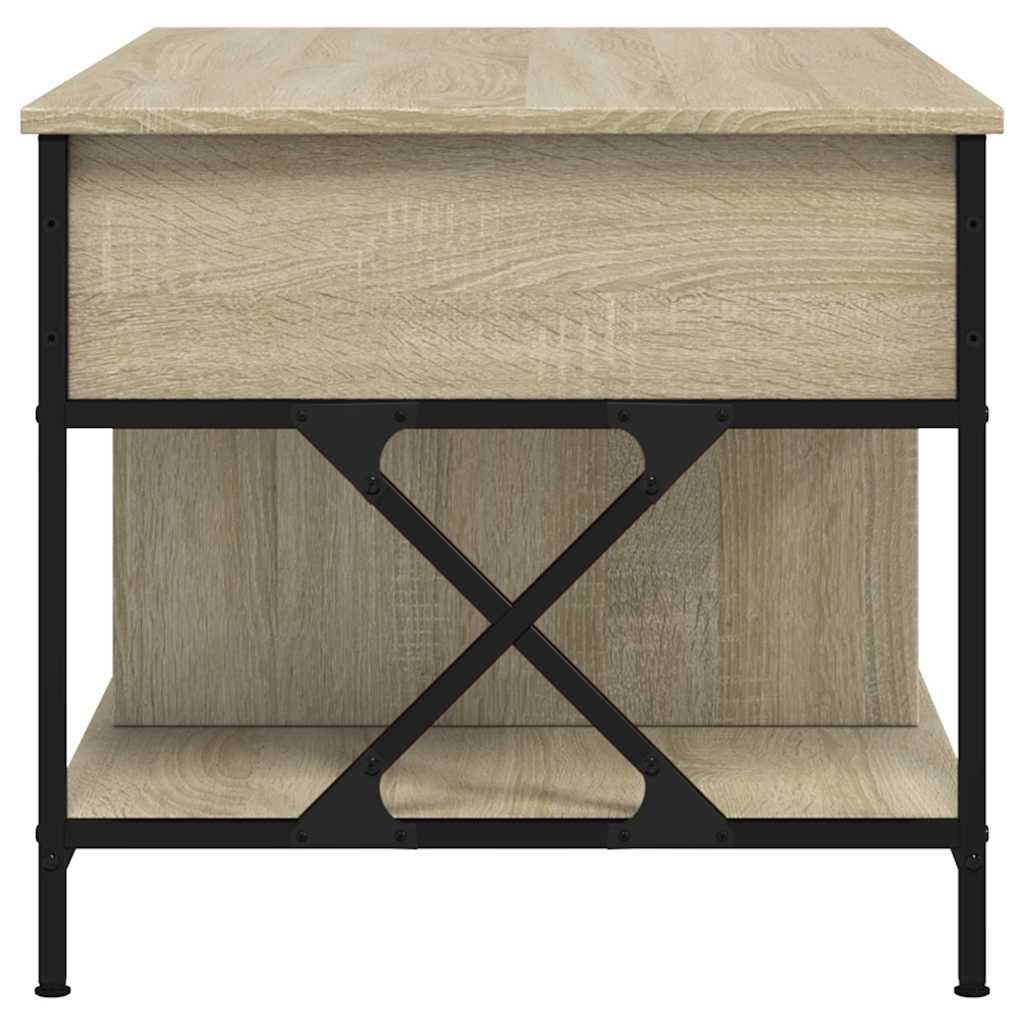 Măsuță de cafea stejar sonoma 100x55x50 cm lemn prelucrat/metal GartenMobel Dekor