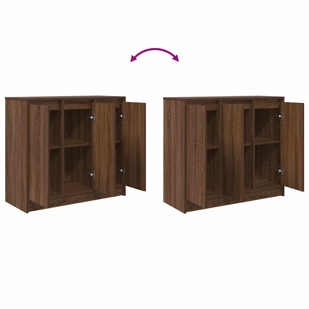 Bufetă Stejar maro 85x34x76 cm Lemn prelucrat GartenMobel Dekor