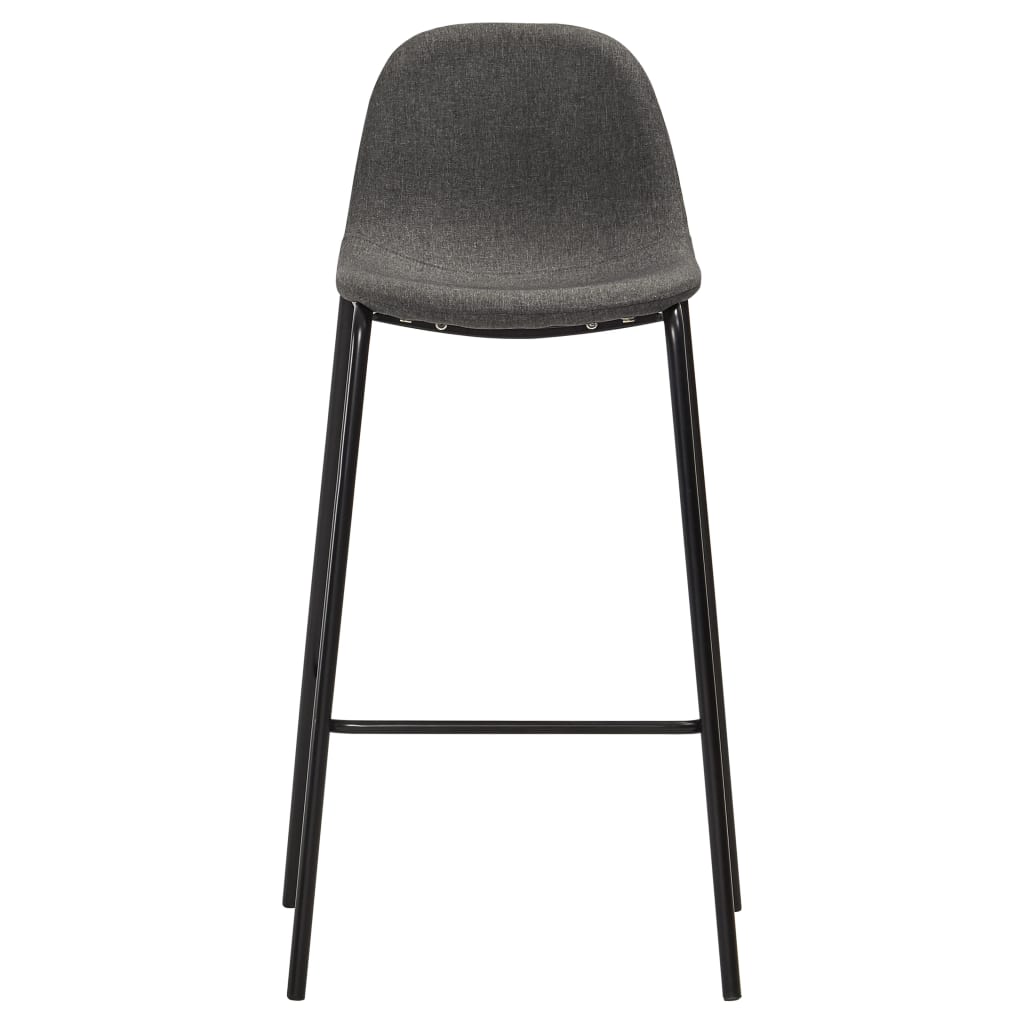 Set de bar, 3 piese, gri închis, material textil GartenMobel Dekor