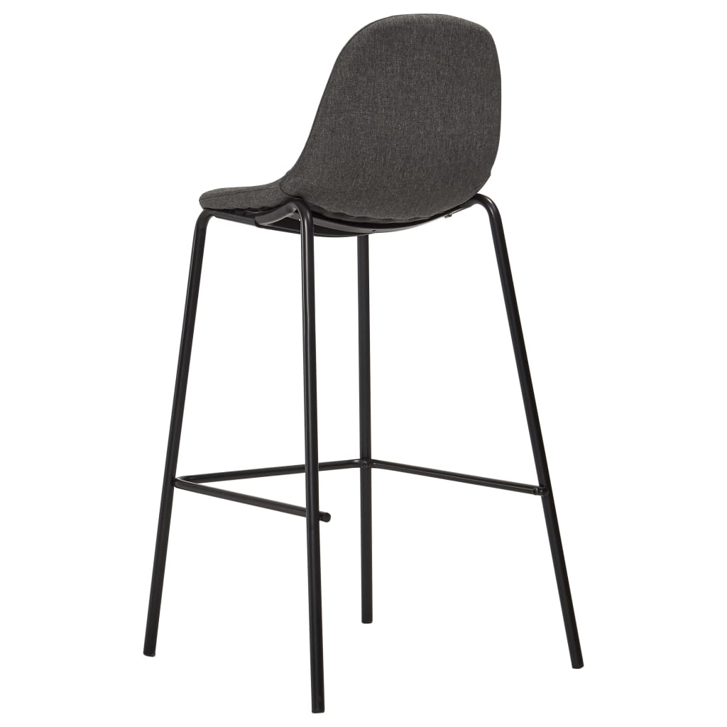 Set de bar, 3 piese, gri închis, material textil GartenMobel Dekor