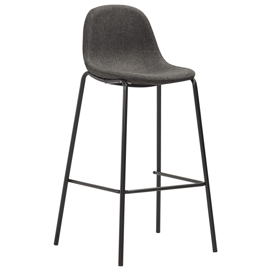 Set de bar, 3 piese, gri închis, material textil GartenMobel Dekor