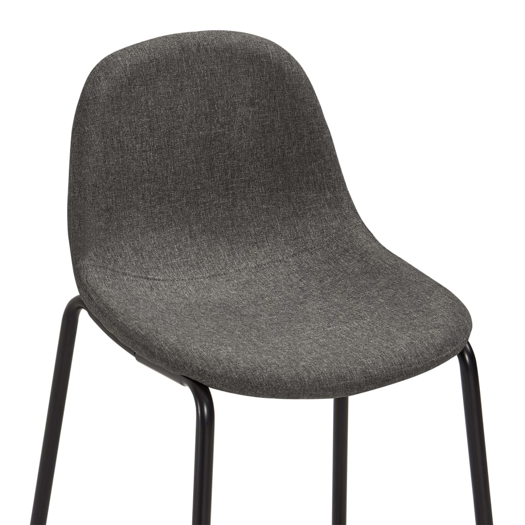Set de bar, 3 piese, gri închis, material textil GartenMobel Dekor