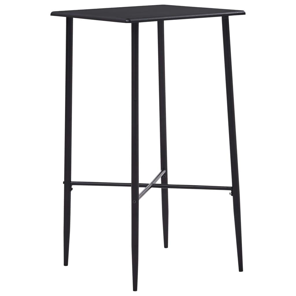 Set mobilier de bar, 5 piese, negru, material textil GartenMobel Dekor