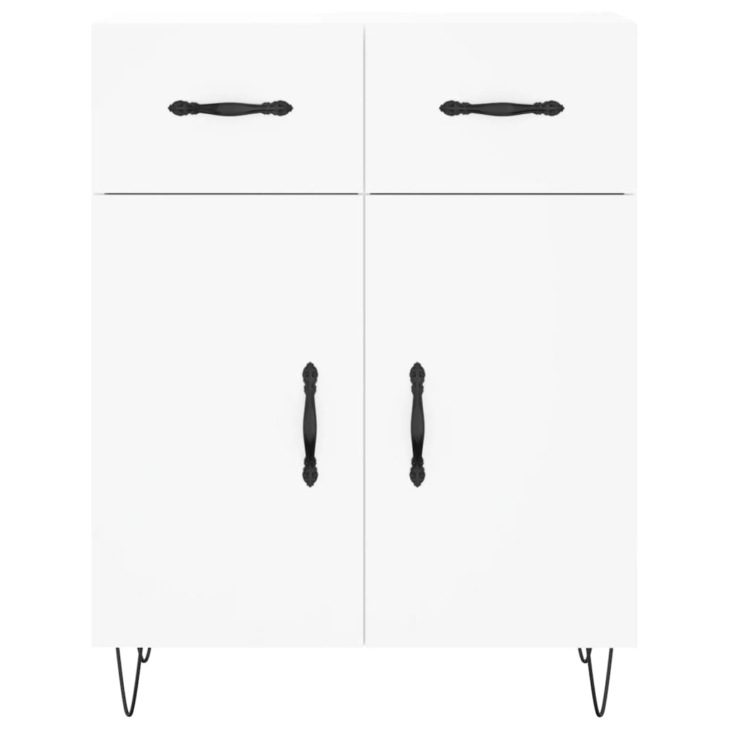 Dulap înalt, alb, 69,5x34x180 cm, lemn compozit GartenMobel Dekor