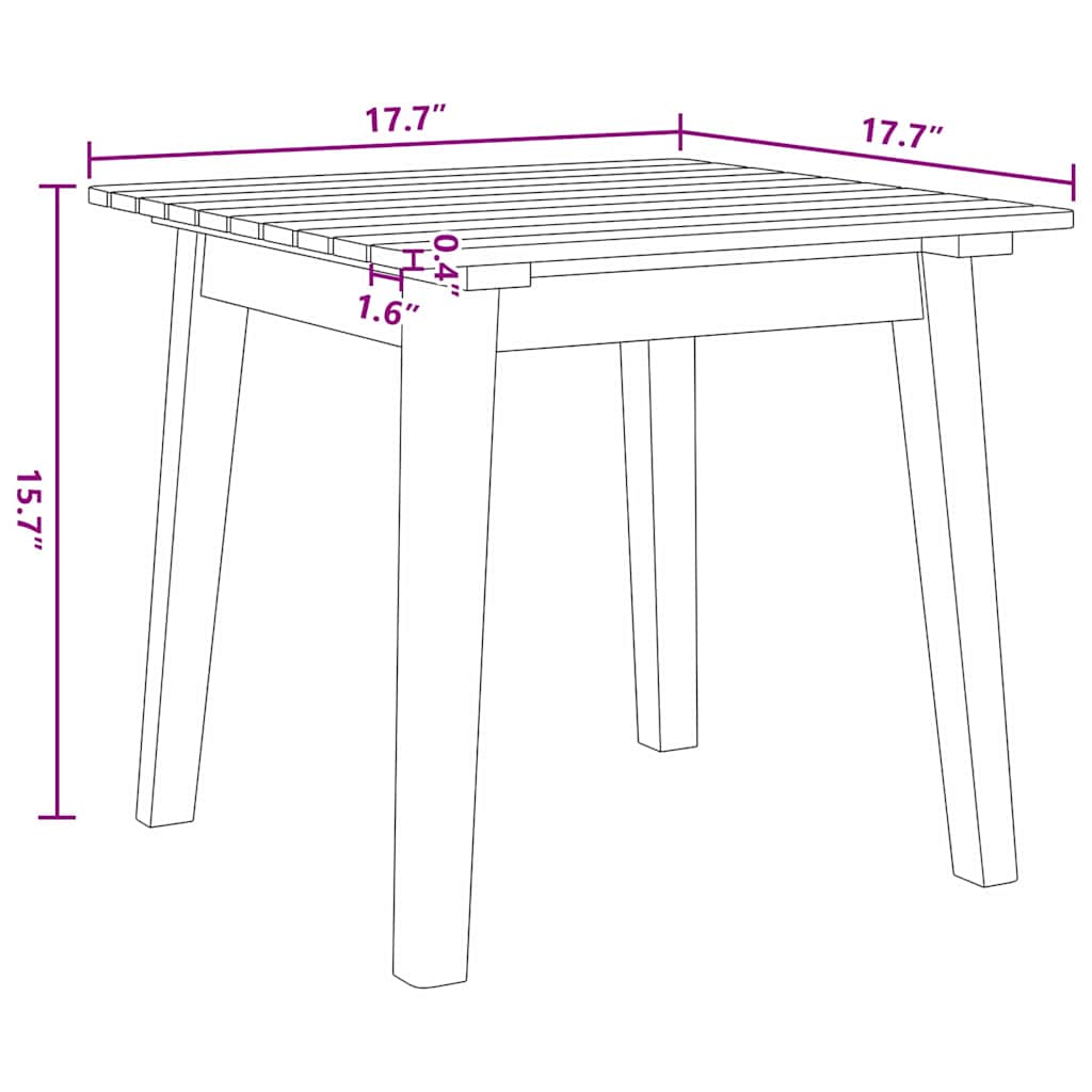 Scaune de Grădină cu Masă 3 pcs Negru 45 x 45 x 40 cm GartenMobel Dekor