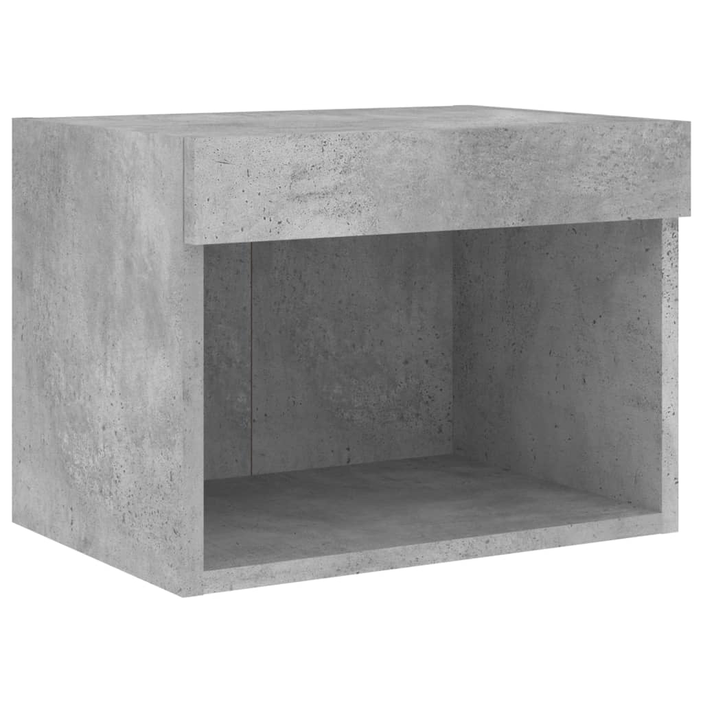 Unități TV de perete cu LED-uri 5 piese gri beton lemn compozit GartenMobel Dekor