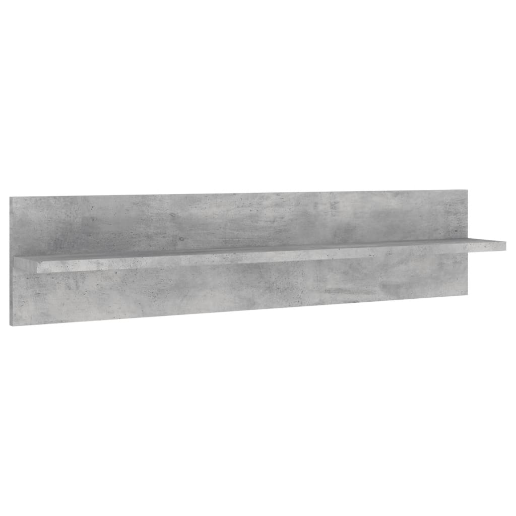 Unități TV de perete cu LED-uri 5 piese gri beton lemn compozit GartenMobel Dekor