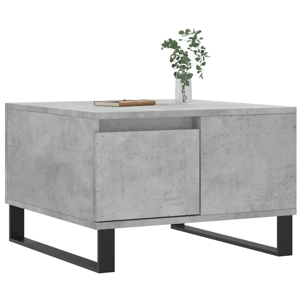 Măsuță de cafea, gri beton, 55x55x36,5 cm, lemn prelucrat GartenMobel Dekor