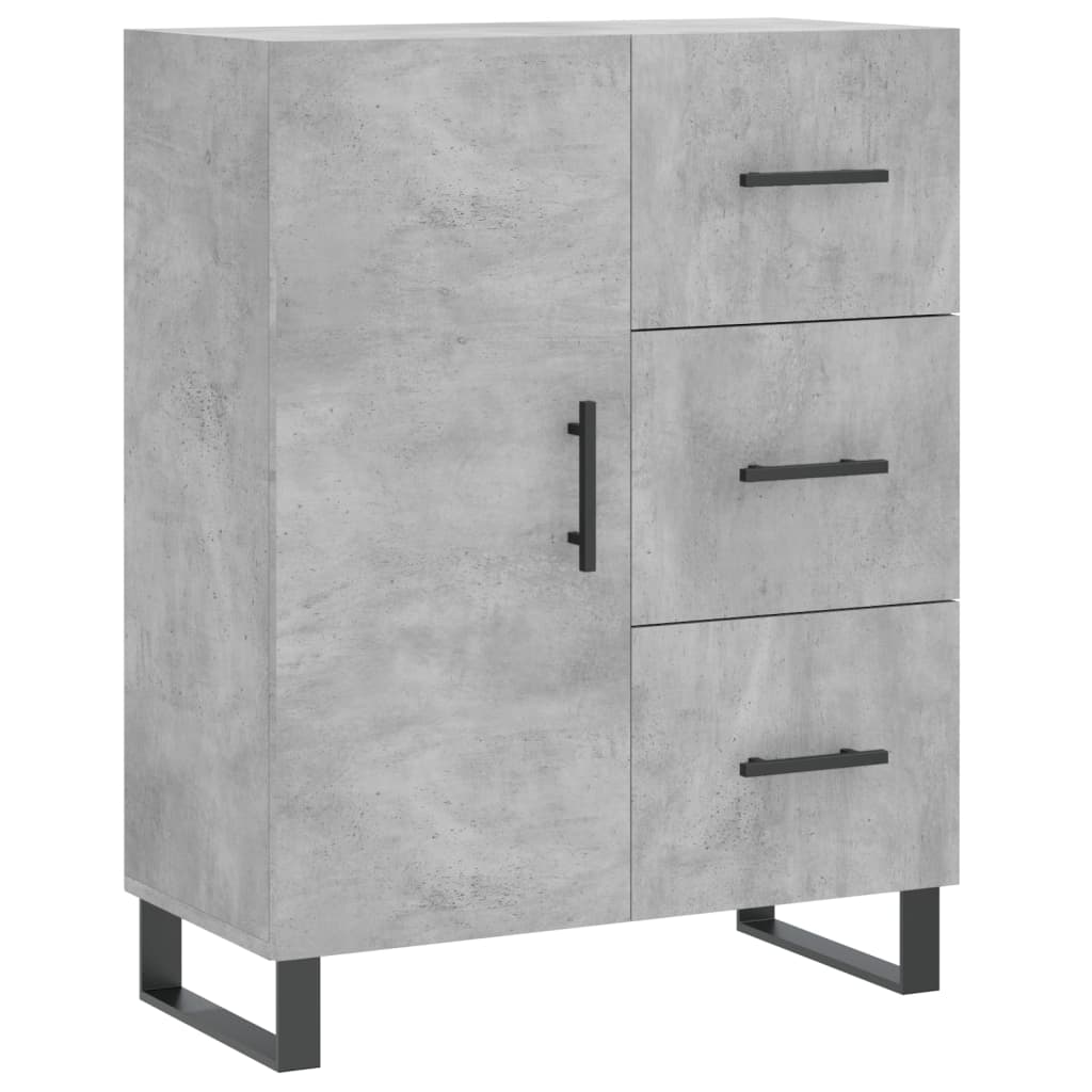 Servantă, gri beton, 69,5x34x90 cm, lemn compozit GartenMobel Dekor
