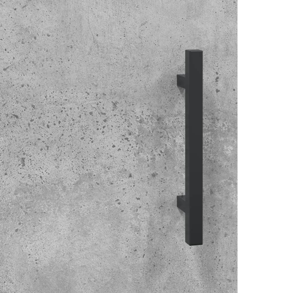 Servantă, gri beton, 69,5x34x90 cm, lemn compozit GartenMobel Dekor
