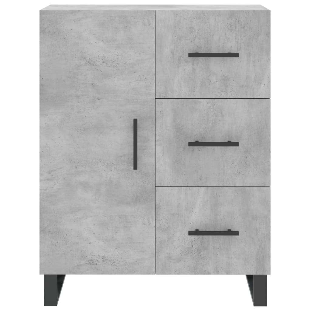 Servantă, gri beton, 69,5x34x90 cm, lemn compozit GartenMobel Dekor