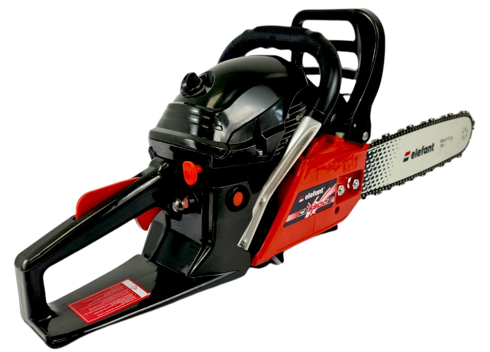 Drujba pe benzina ELEFANT CS5800E, 6CP, 3400rpm, 2 lame 2 lanturi, 38/45 cm Innovative ReliableTools