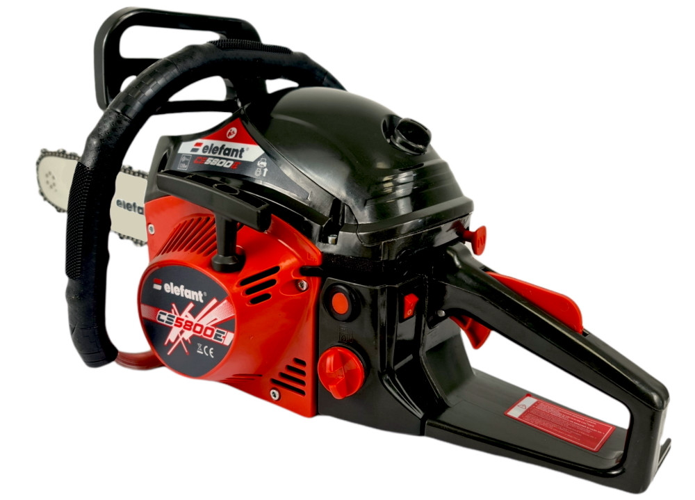 Drujba pe benzina ELEFANT CS5800E, 6CP, 3400rpm, 2 lame 2 lanturi, 38/45 cm Innovative ReliableTools