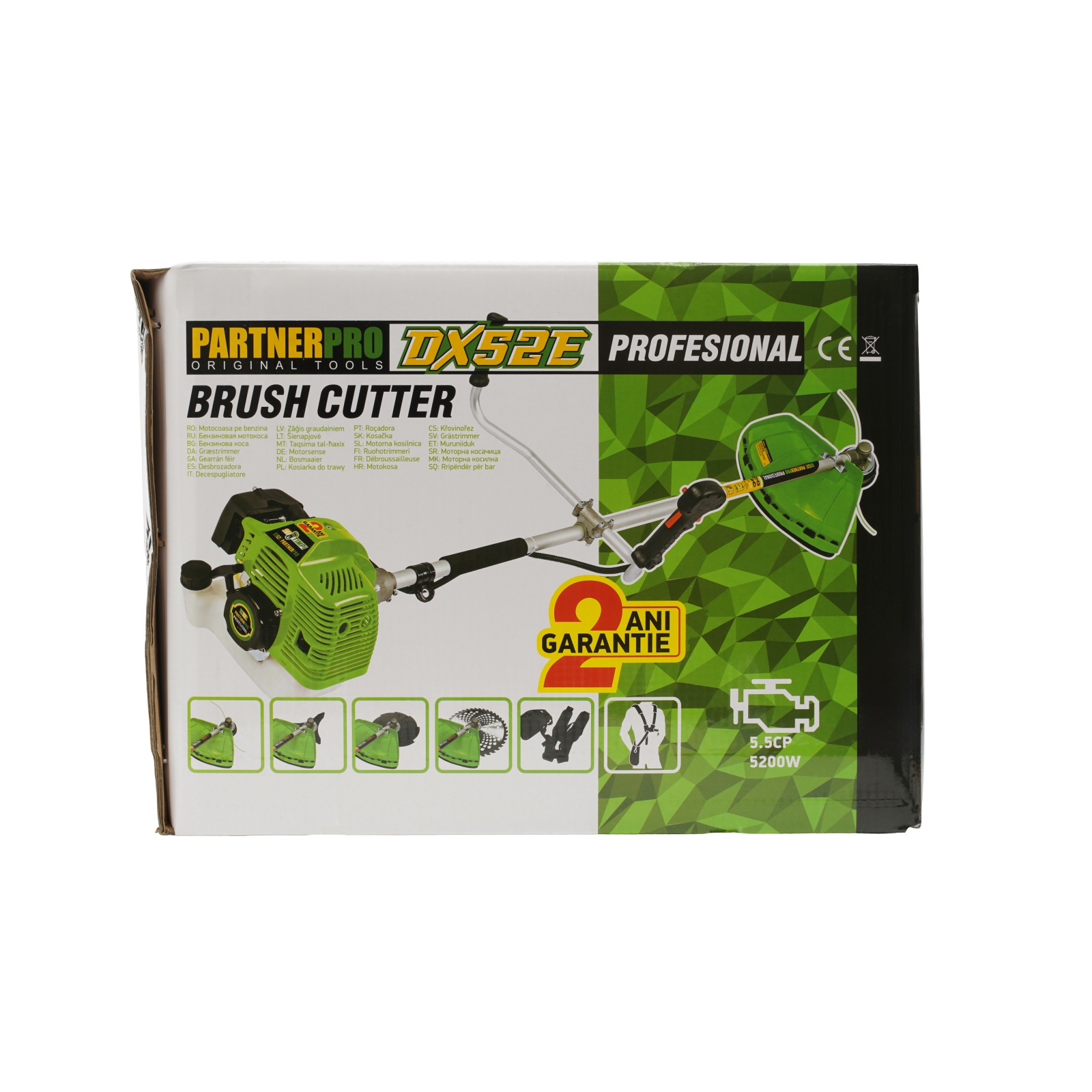 Motocoasa pe benzina PARTNER PRO DX52E 5.5 CP , 2T , 9000 rpm Innovative ReliableTools
