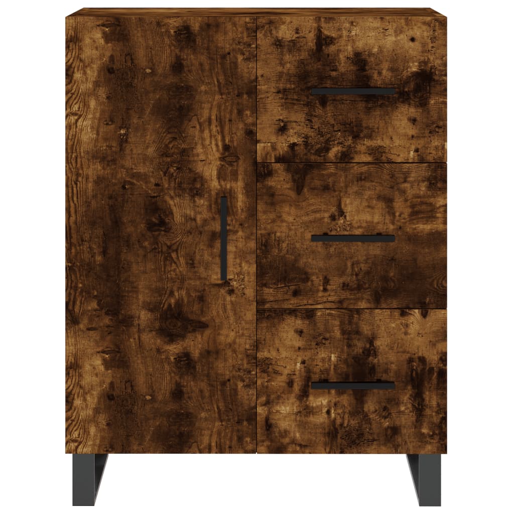 Dulap înalt, stejar fumuriu, 69,5x34x180, lemn compozit GartenMobel Dekor