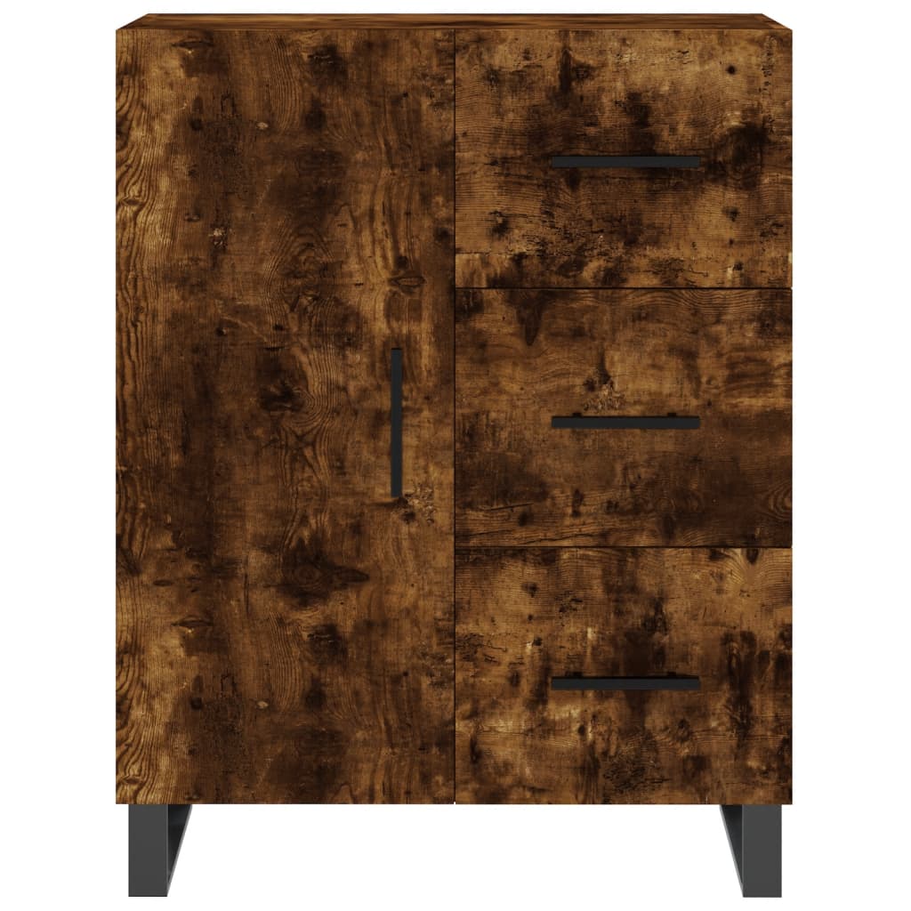 Dulap înalt, stejar fumuriu, 69,5x34x180, lemn compozit GartenMobel Dekor