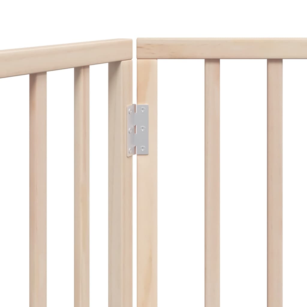 Poartă pentru câini pliabilă, 3 panouri, 150 cm, lemn de plop GartenMobel Dekor