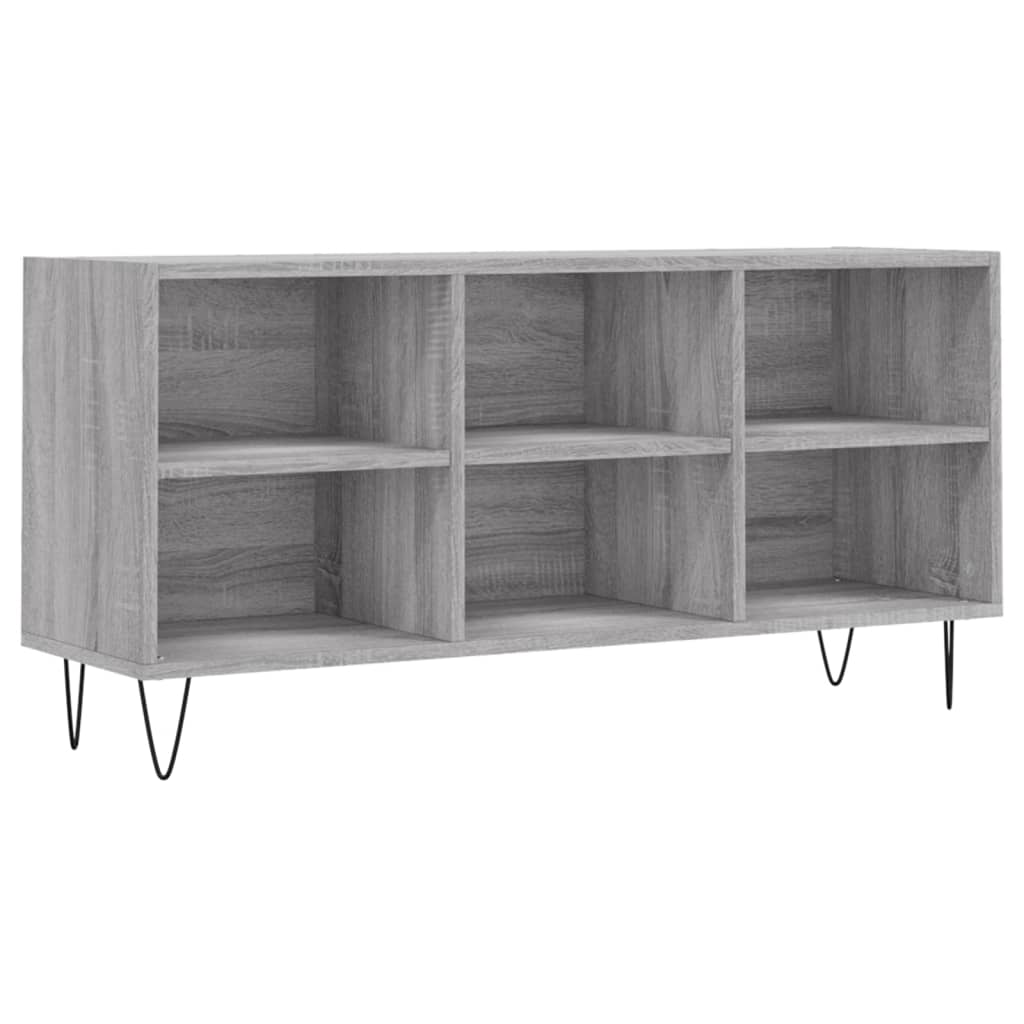 Comodă TV, gri sonoma, 103,5x30x50 cm, lemn compozit GartenMobel Dekor