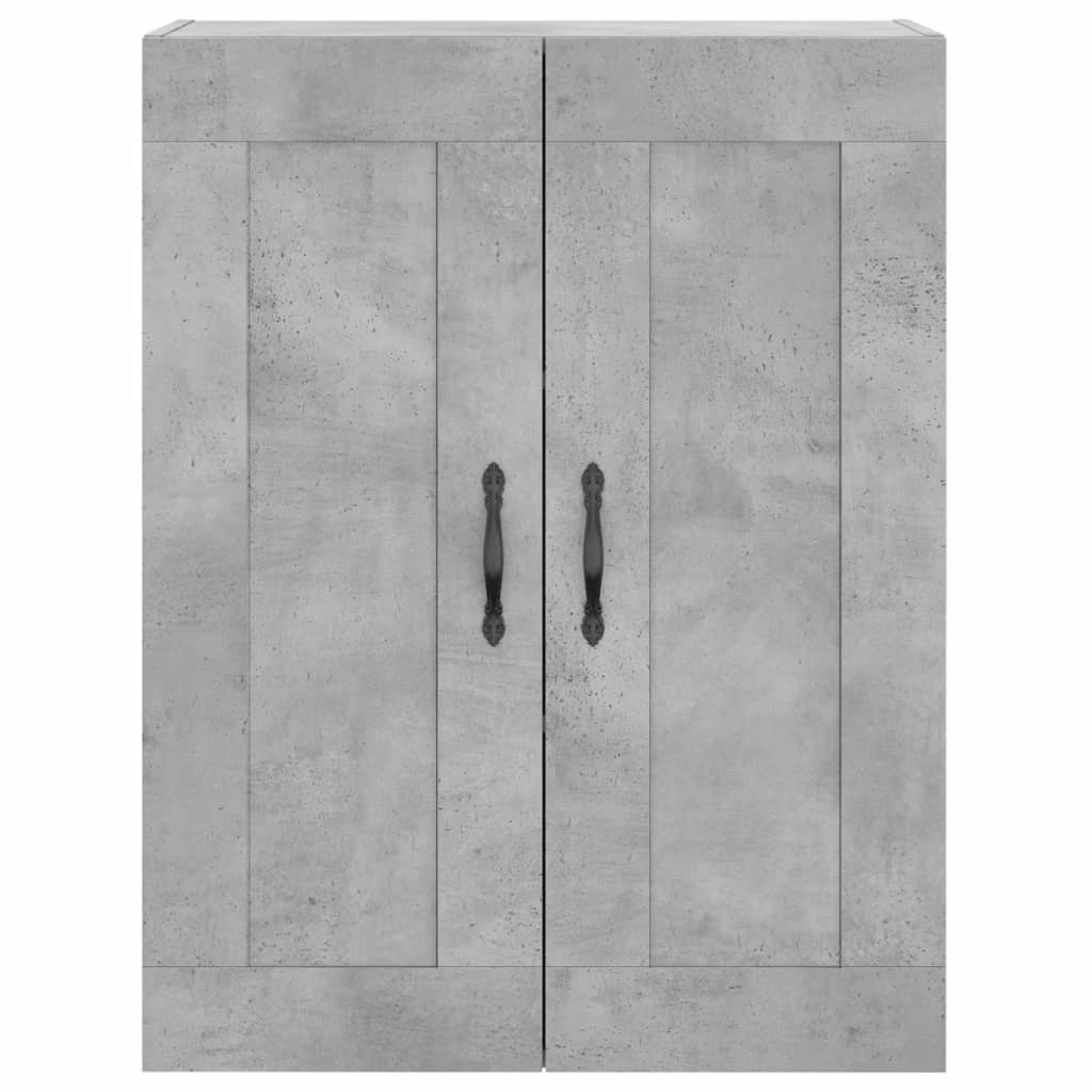 Dulap pe perete, gri beton, 69,5x34x90 cm, lemn prelucrat GartenMobel Dekor