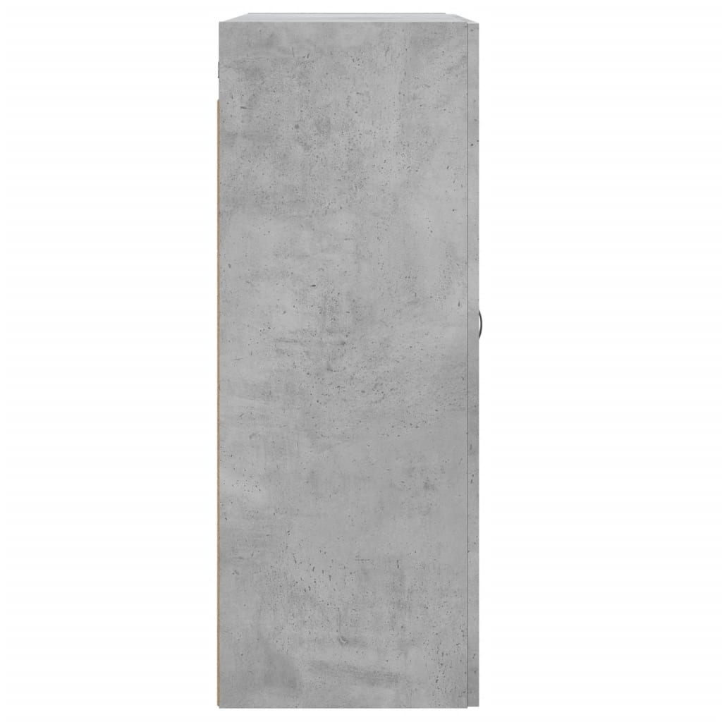 Dulap pe perete, gri beton, 69,5x34x90 cm, lemn prelucrat GartenMobel Dekor