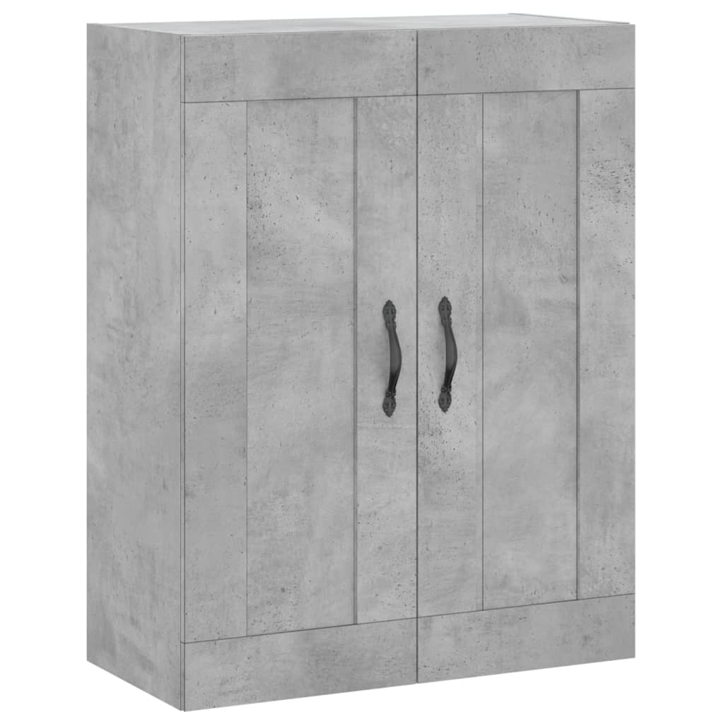 Dulap pe perete, gri beton, 69,5x34x90 cm, lemn prelucrat GartenMobel Dekor