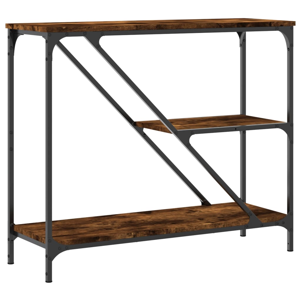 Măsuță consolă, stejar fumuriu, 88,5x30x75 cm, lemn prelucrat GartenMobel Dekor
