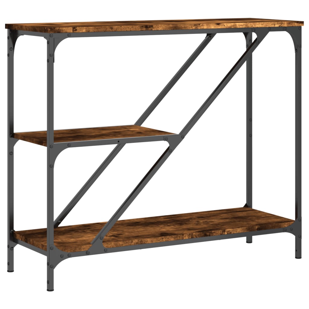 Măsuță consolă, stejar fumuriu, 88,5x30x75 cm, lemn prelucrat GartenMobel Dekor