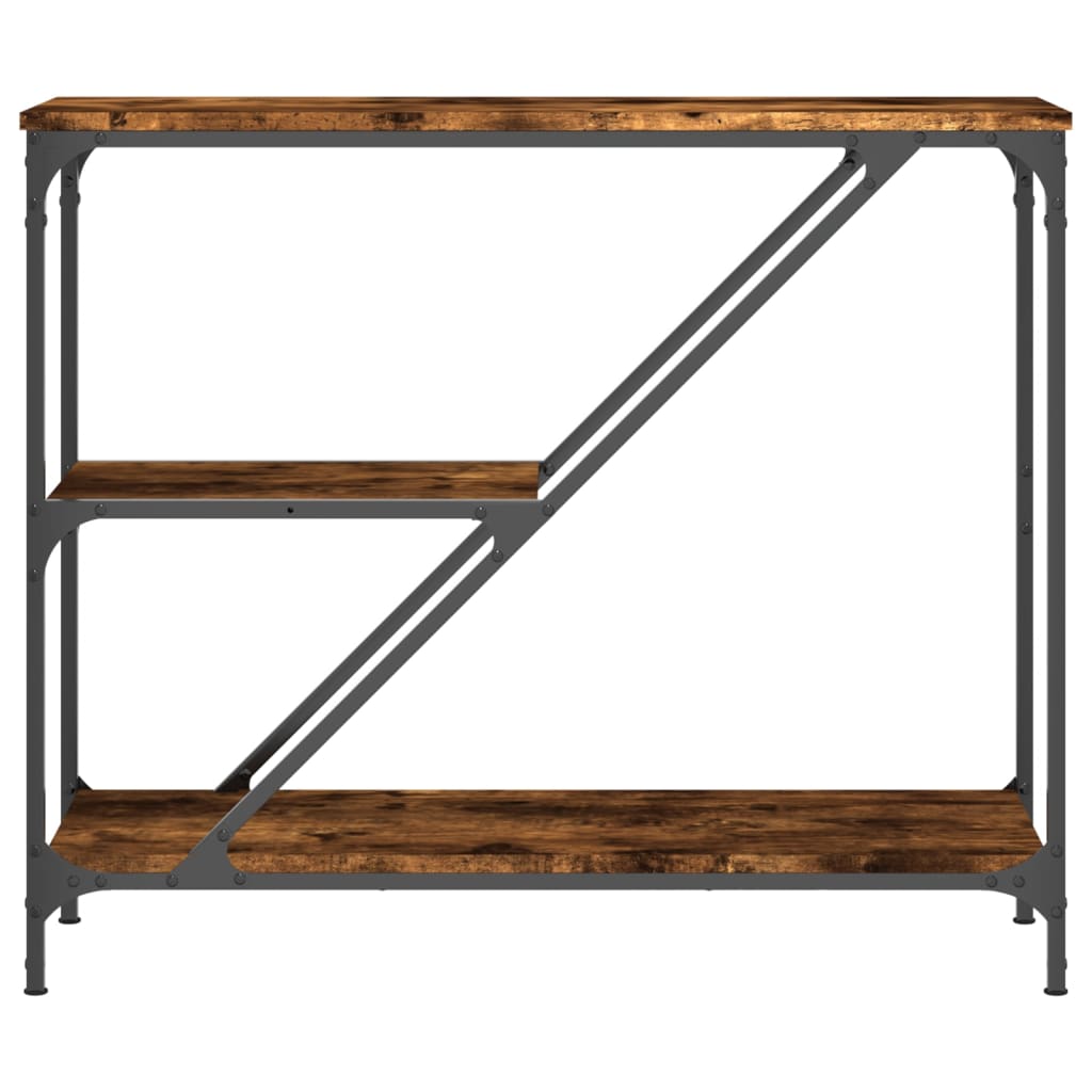 Măsuță consolă, stejar fumuriu, 88,5x30x75 cm, lemn prelucrat GartenMobel Dekor