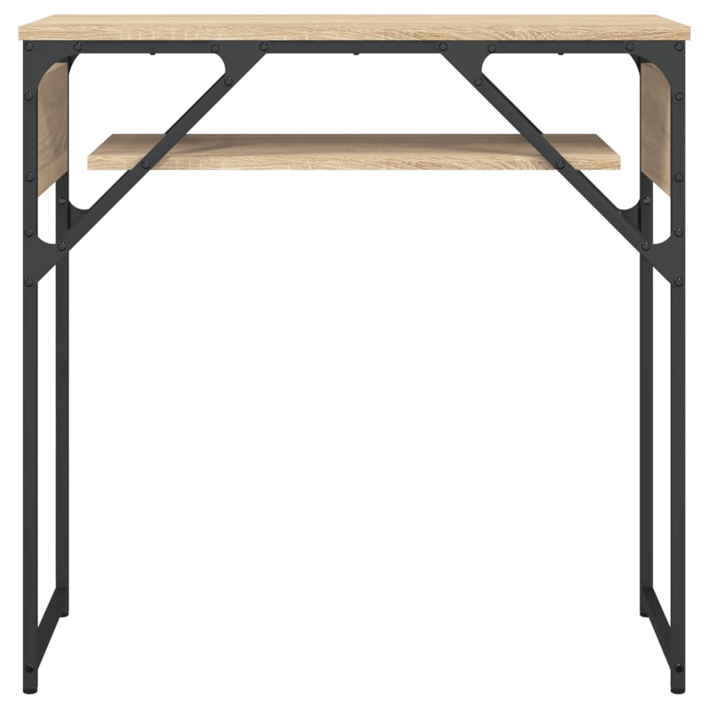 Măsuță consolă cu raft stejar sonoma 75x30x75 cm lemn prelucrat GartenMobel Dekor