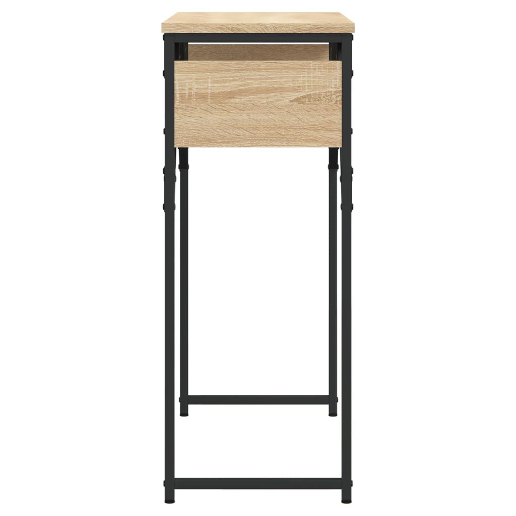Măsuță consolă cu raft stejar sonoma 75x30x75 cm lemn prelucrat GartenMobel Dekor