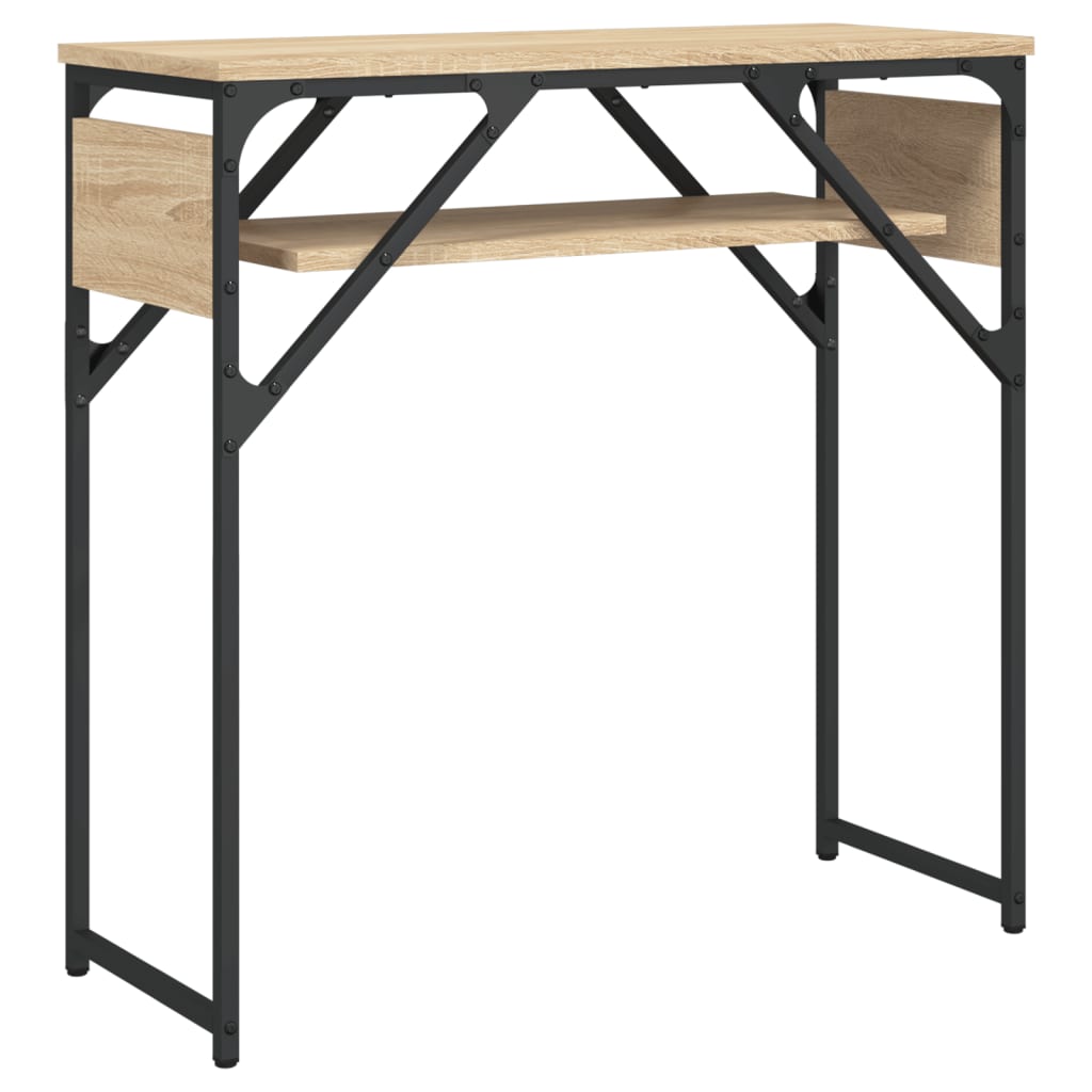 Măsuță consolă cu raft stejar sonoma 75x30x75 cm lemn prelucrat GartenMobel Dekor