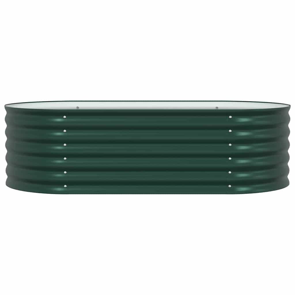 Strat înălțat de grădină Verde 160 x 80 x 44 cm Oțel GartenMobel Dekor