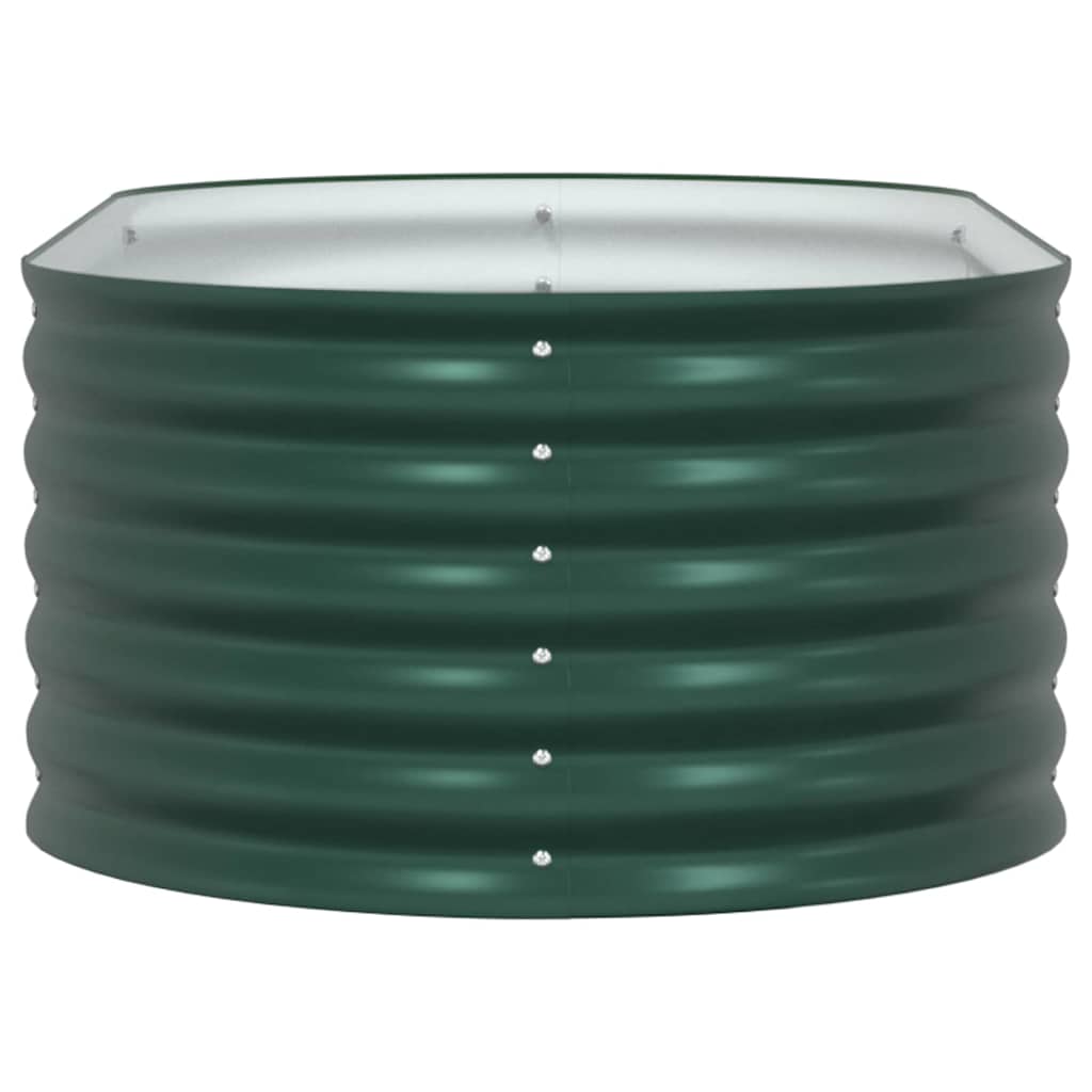 Strat înălțat de grădină Verde 160 x 80 x 44 cm Oțel GartenMobel Dekor