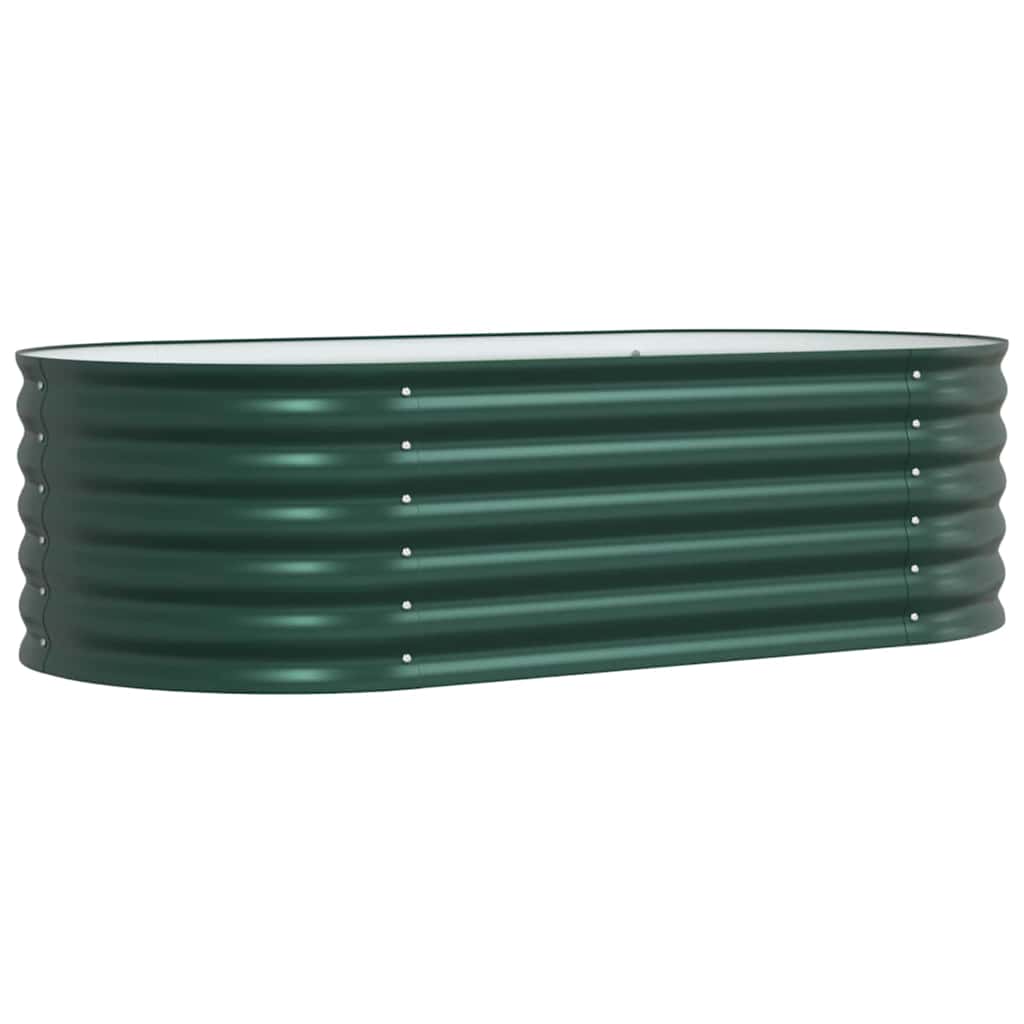 Strat înălțat de grădină Verde 160 x 80 x 44 cm Oțel GartenMobel Dekor