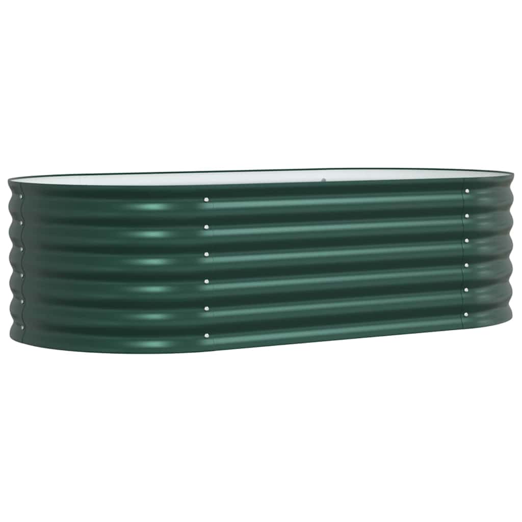 Strat înălțat de grădină Verde 160 x 80 x 44 cm Oțel GartenMobel Dekor