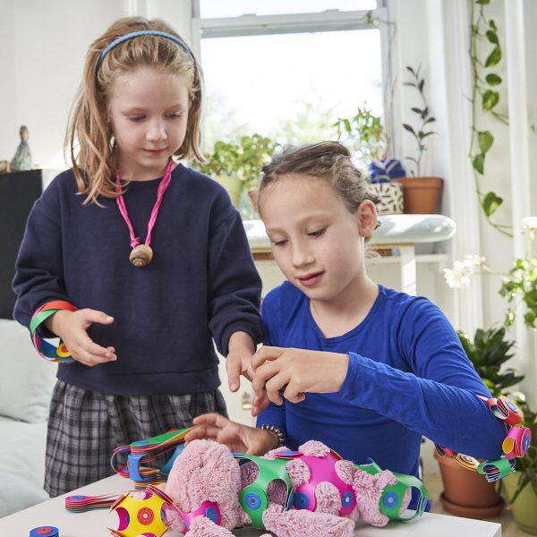 Clixo® joc magnetic de construit - Super Curcubeu (60 piese) PlayLearn Toys