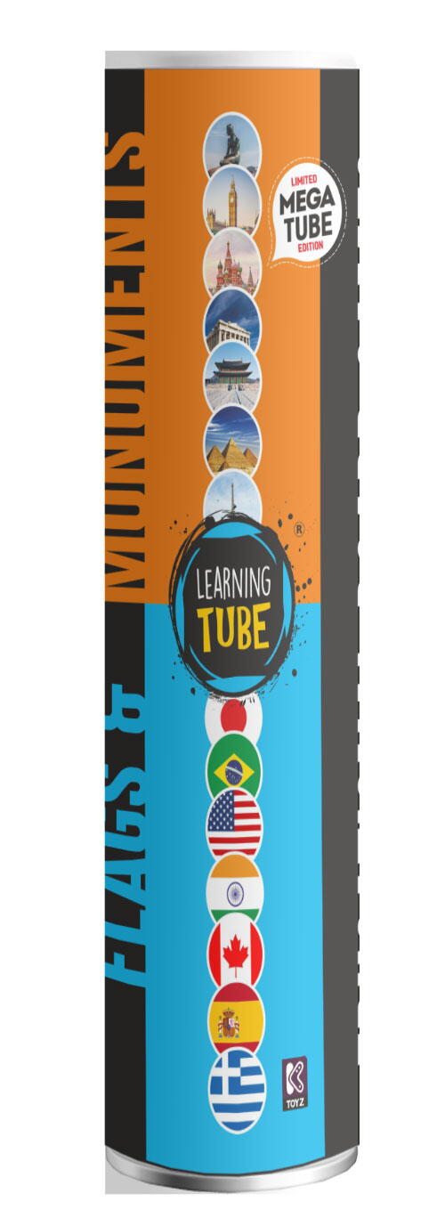 Joc Learning Tube® - Steagurile & Monumentele lumii PlayLearn Toys