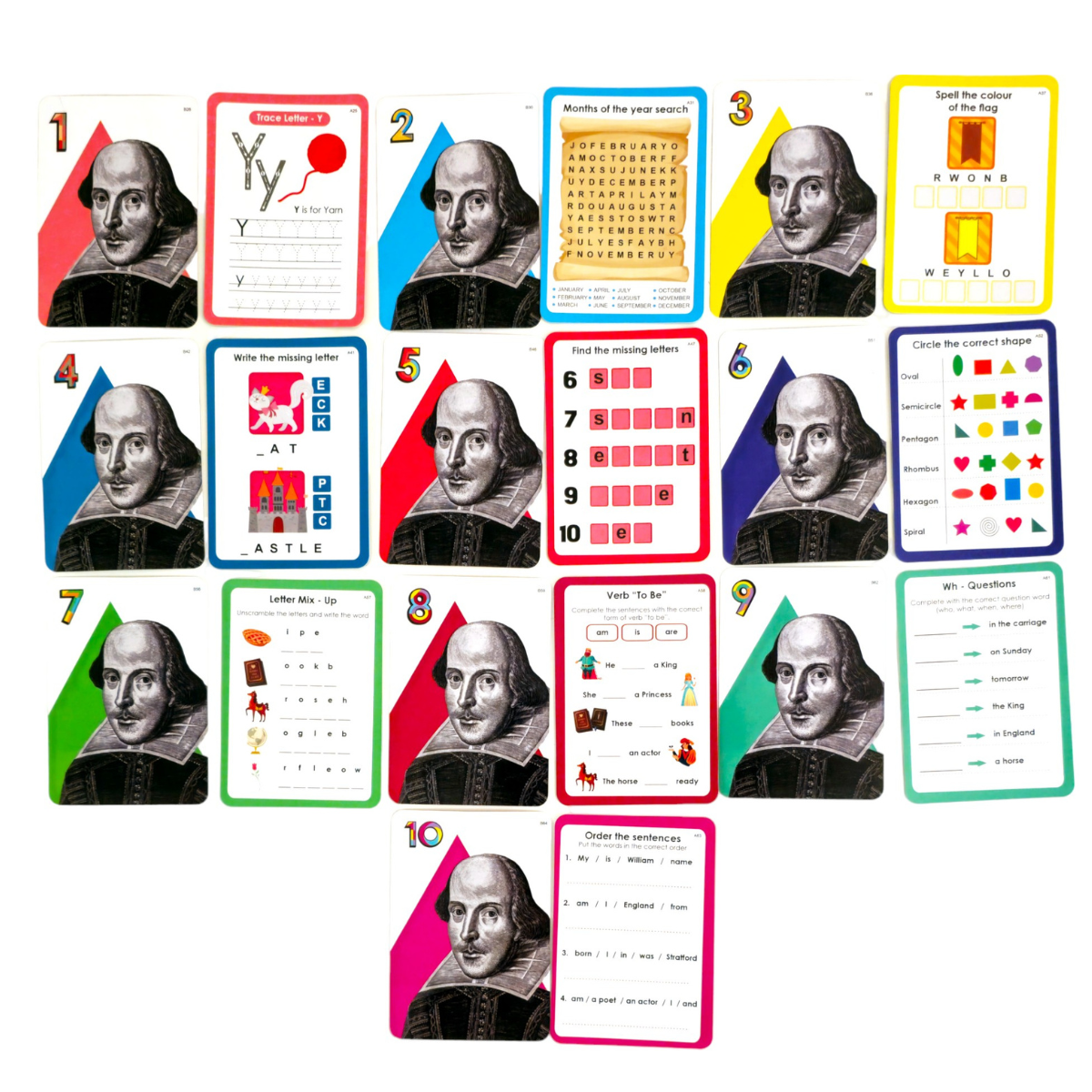 Joc lingvistic Learning Cube® - Pe urmele lui Shakespeare PlayLearn Toys