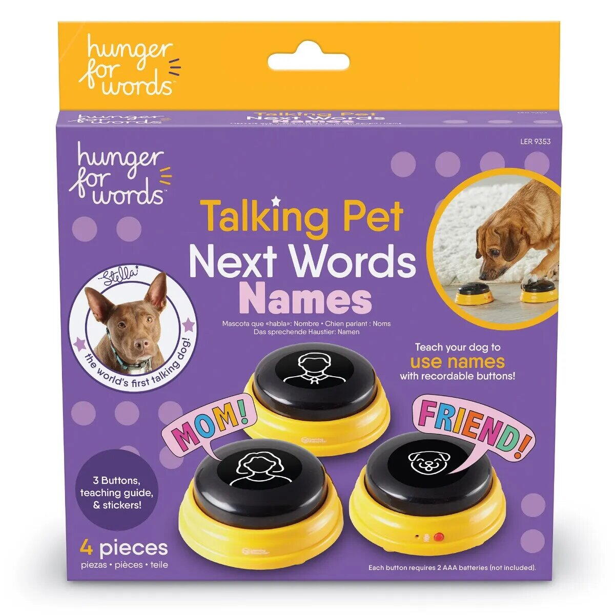 Set dresaj caini - Sonerii dresaj catel cuvinte esentiale PlayLearn Toys