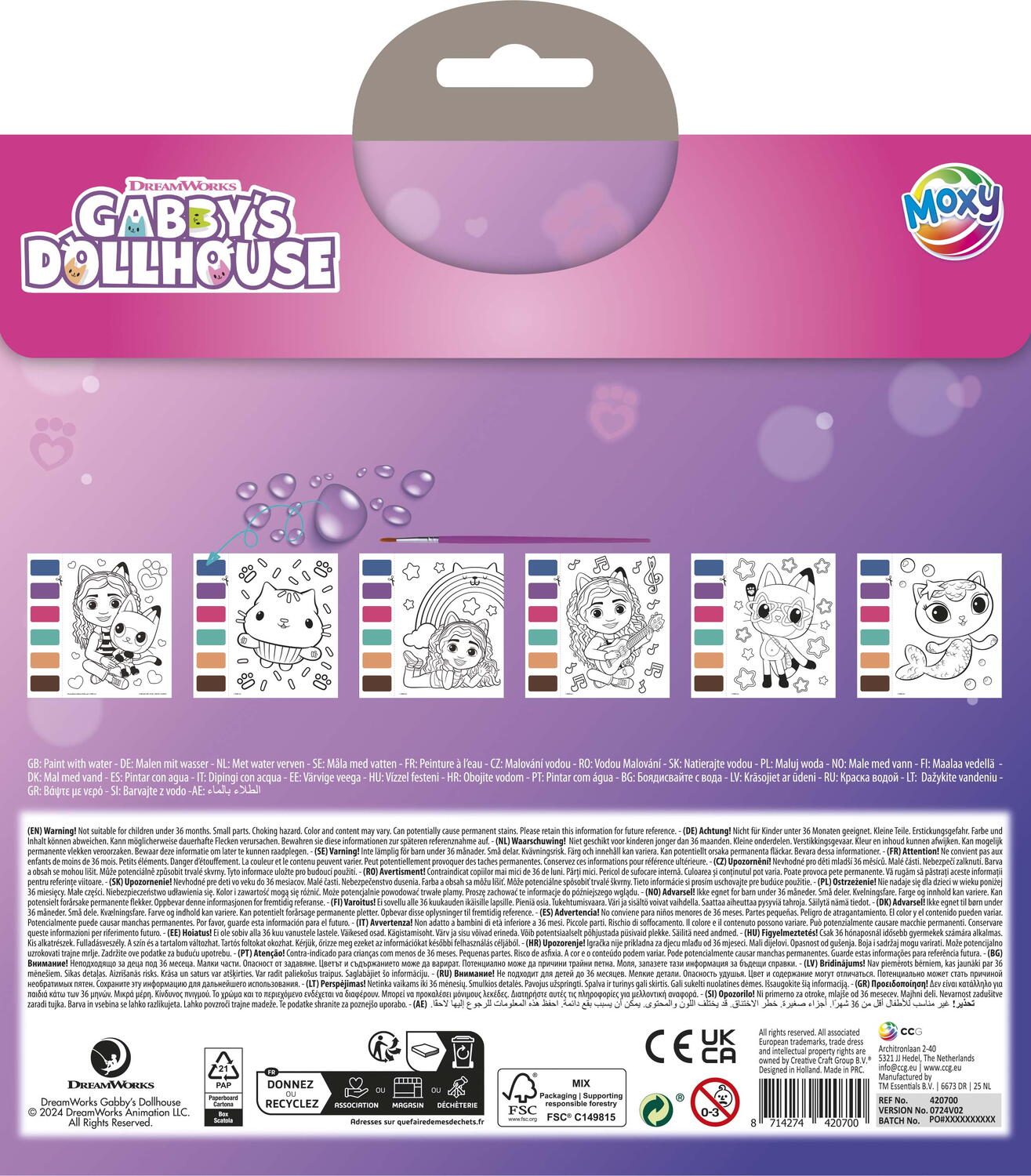 Set pictura cu apa - Gabby's Dollhouse PlayLearn Toys