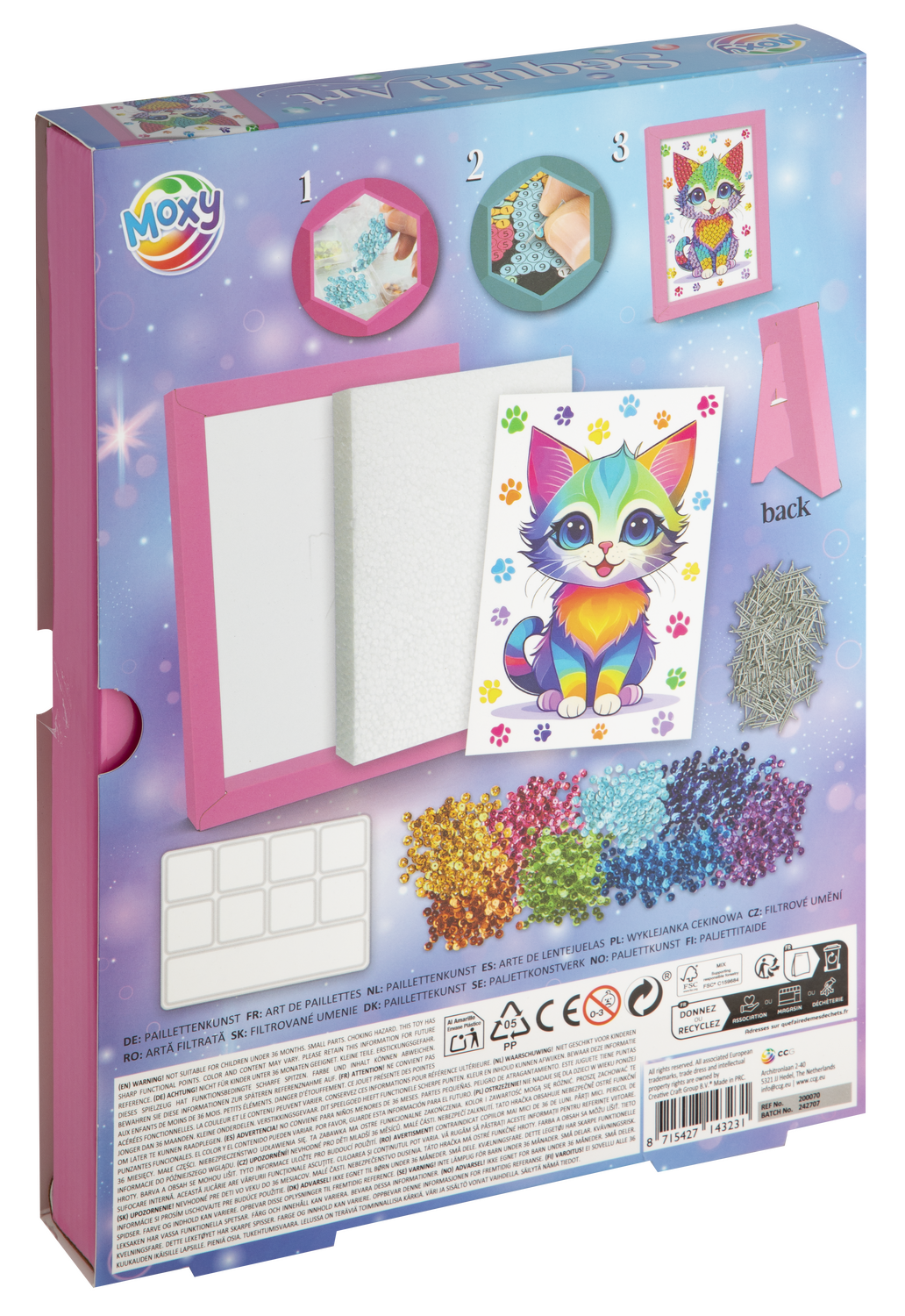 Tablou cu paiete - Pisicuta PlayLearn Toys
